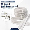 100m long durable #5 chunky tape zipper set with 50 sliders included.