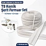 Branda ve Çadır Atölyeleri İçin T9 Kemik Şerit Fermuar Seti – 100 Metre + 50 Krüsör- ST-0012T9-100M50K