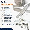 100m long durable #5 chunky tape zipper set with 50 sliders included.