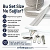 20m long durable #5 chunky tape zipper set including 10 sliders.