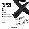 #10 Nylon Zipper Chain Set for Tarpaulin & Tent Work – 10 m / 32.81 ft + 10 Sliders ST-0013