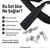 #10 Nylon Zipper Chain Set for Tarpaulin & Tent Work – 10 m / 32.81 ft + 10 Sliders ST-0013