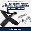 100 metre T20 naylon fermuar ve 50 krüsör içeren dayanıklı set.