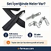 100 metre T20 naylon fermuar ve 50 krüsör içeren dayanıklı set.