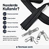 100 metre T20 naylon fermuar ve 50 krüsör içeren dayanıklı set.