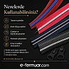 Renkli ve dayanıklı T10 fermuar seti, 8 metre uzunluk ve 8 çekecek ile.