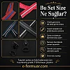 Renkli ve dayanıklı T10 fermuar seti, 8 metre uzunluk ve 8 çekecek ile.