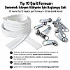 Atölyeler İçin Tip 10 Naylon Şerit Fermuar Deneme Seti – 10 Metre + 10 Tek Elcikli Kürsör ST-T10T-NAYLON-10M10C