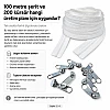 Kırlent ve Yastık Kılıfları İçin Tip 5 Naylon Şerit Fermuar Orta Seviye Seti – 100 Metre + 200 Tek Elcikli Kürsör ST-T5T-NAYLON-100M200K