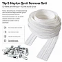 N3 / #3 Nylon Zipper Chain Set for Throw Pillow & Cushion Covers – 50 m / 164.04 ft + 100 Single-Pull Sliders ST-T5T-NAYLON-50M100K