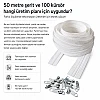 Kırlent ve Yastık Kılıfları İçin Tip 5 Naylon Şerit Fermuar Orta Seviye Seti – 50 Metre + 100 Tek Elcikli Kürsör ST-T5T-NAYLON-50M100K
