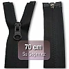 70 cm Su Geçirmez Mont Fermuarı Siyah F0006TPU