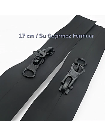 17 cm Tip 10 Su Geçirmez Fermuar | Mont, Çanta ve Outdoor Kullanımı İçin | ZP00017PR