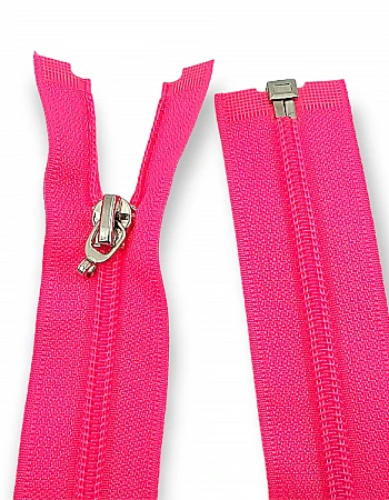80 cm #5 31,50" Nylon Coil Jacket Zipper Open End - Separating ZPS0080T10