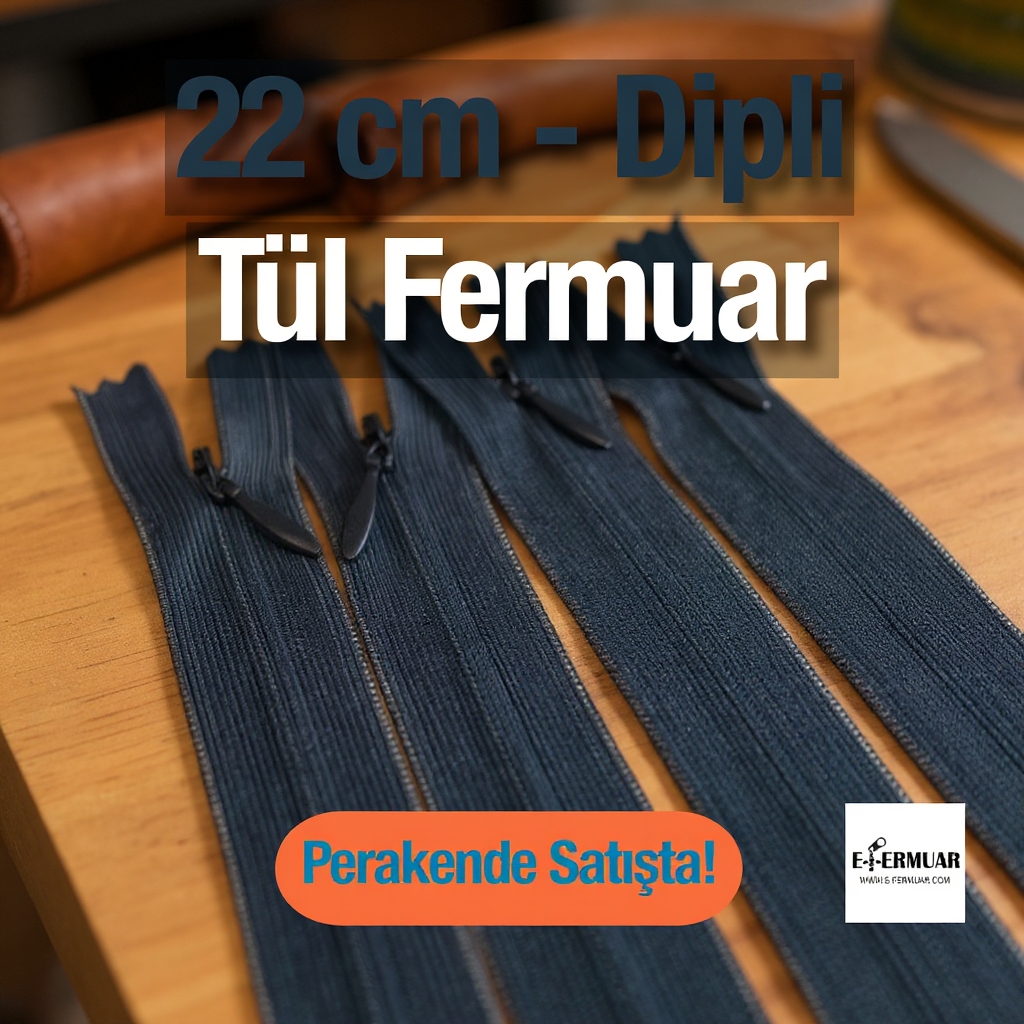 Dress and Inner Pocket Concealed Zipper 22 cm 0,24 yrd ZPHSN0022TUL