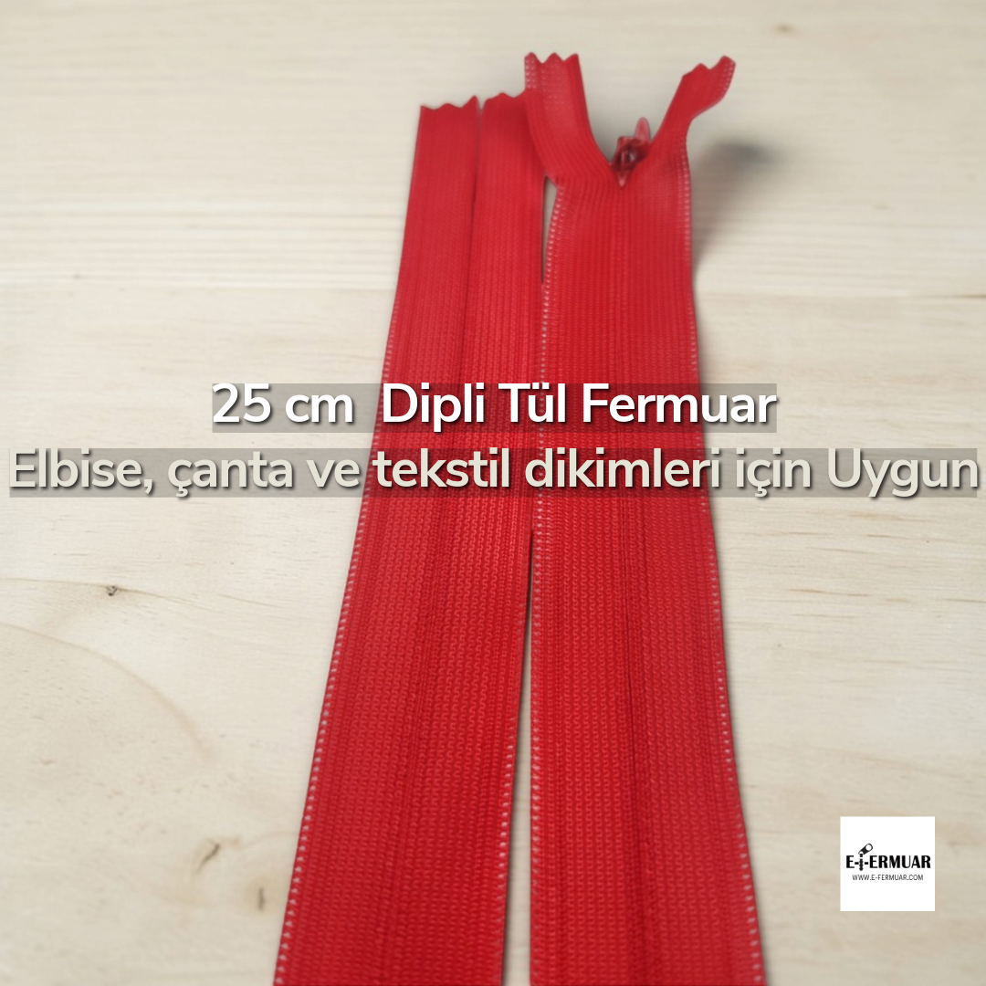 Hidden Zipper 25 cm 0,27 yrd Tulle Dress and Skirt Zipper ZPHSN0025TULPromo