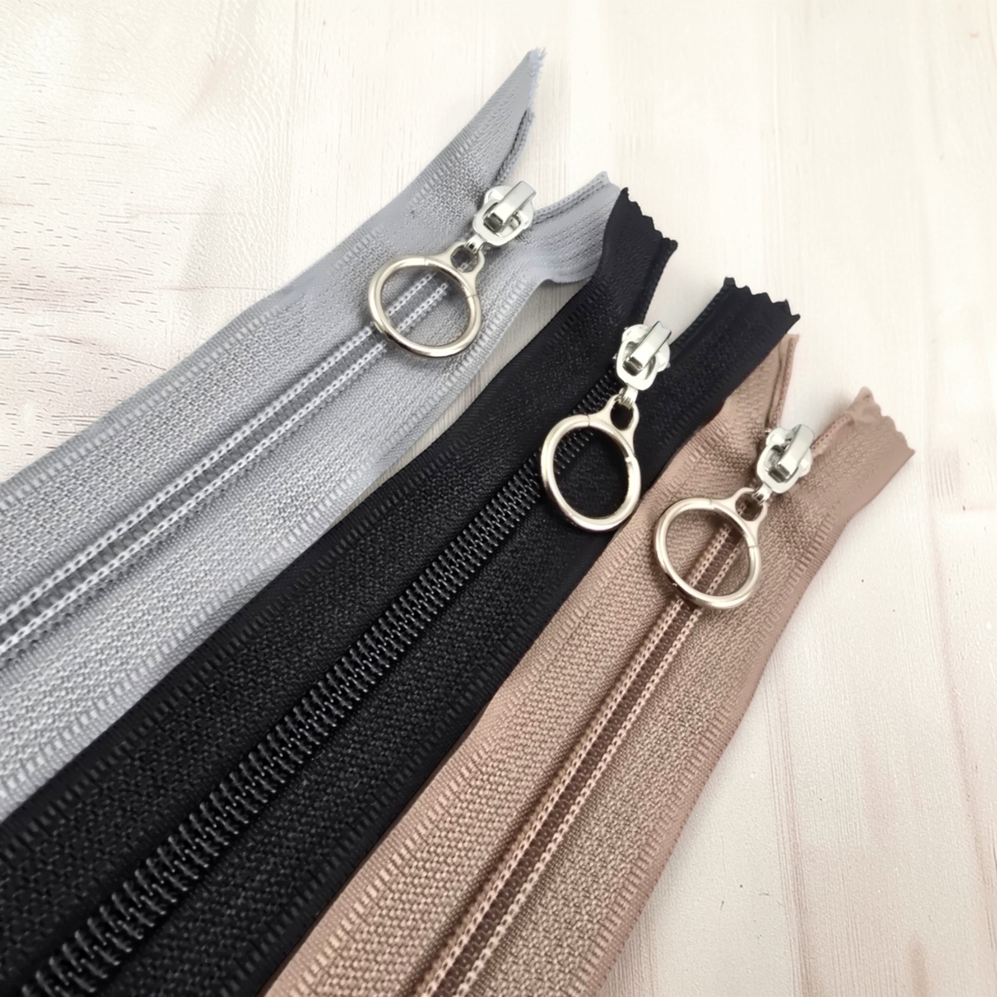 37 cm T10 Naylon Dipli Mont Fermuarı – Kalın Dişli Dayanıklı Model - ZPHSN0037T10