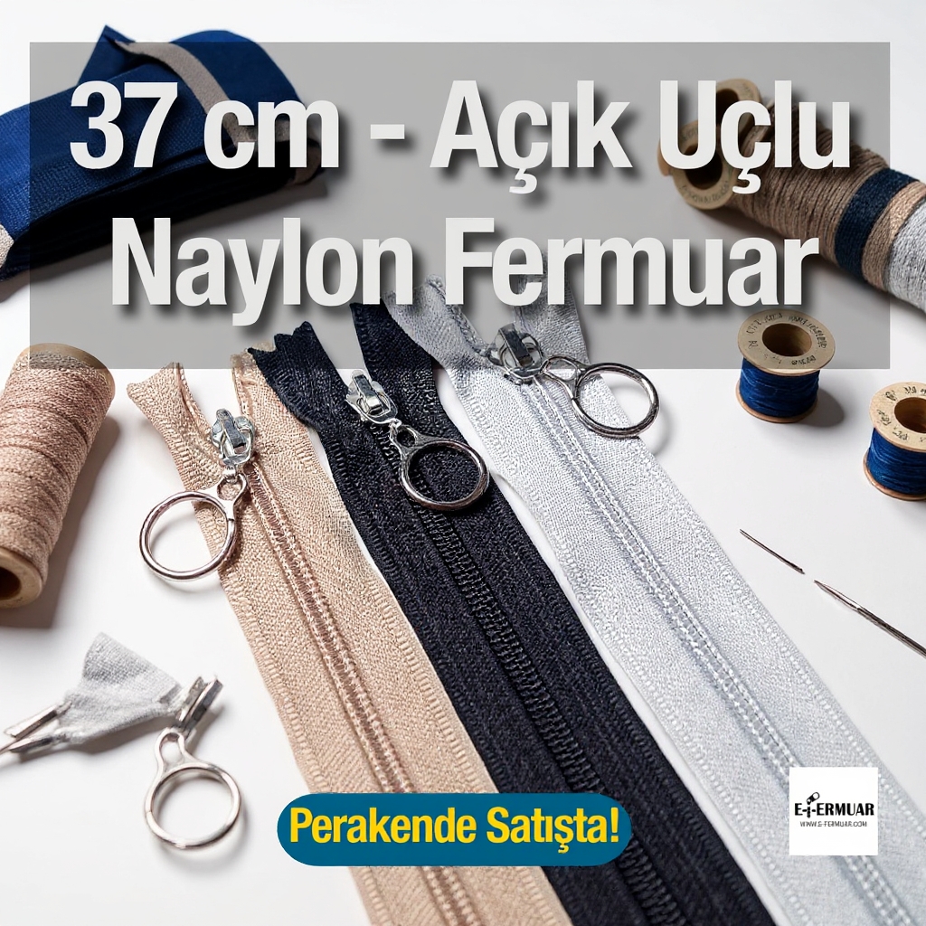 Çanta Fermuarı Halka Elçikli T10 37 cm - Dipli ZPHSN0037T10