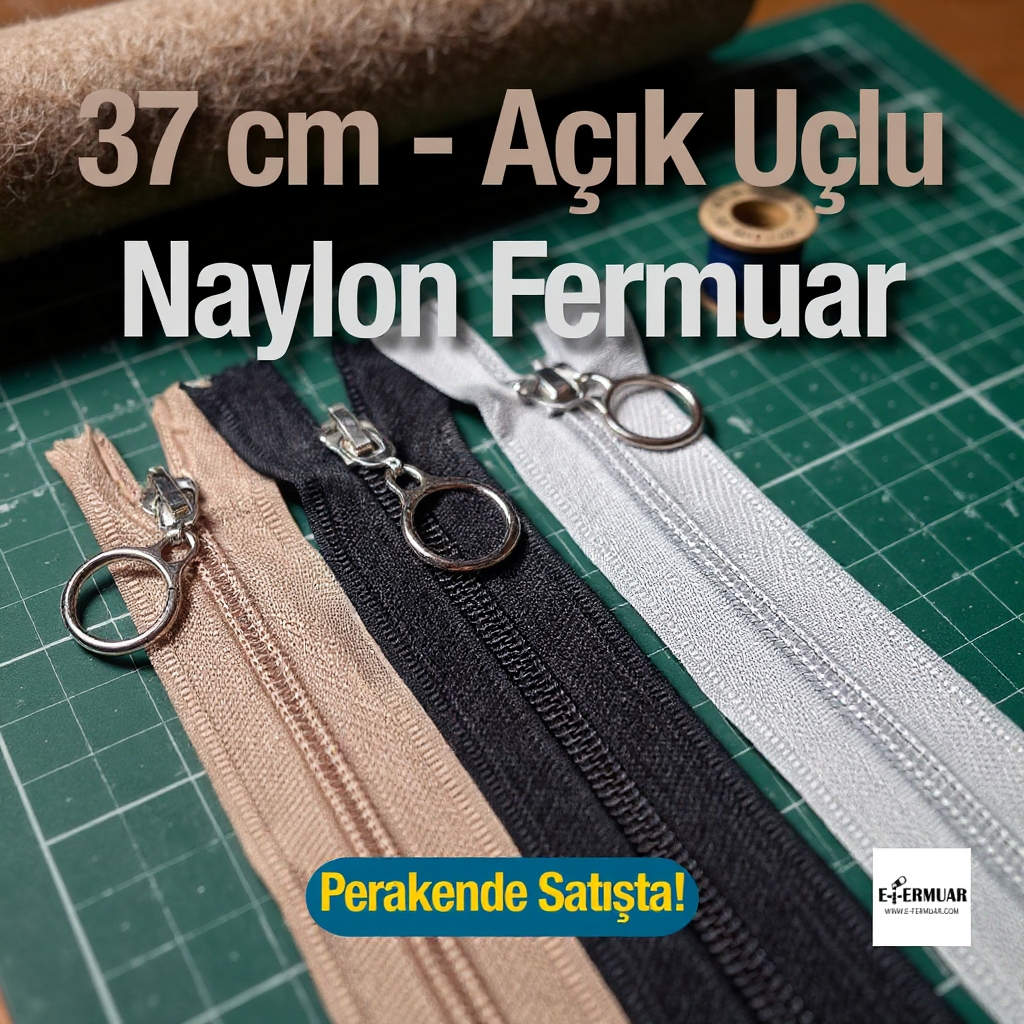 Çanta Fermuarı Halka Elçikli T10 37 cm - Dipli ZPHSN0037T10