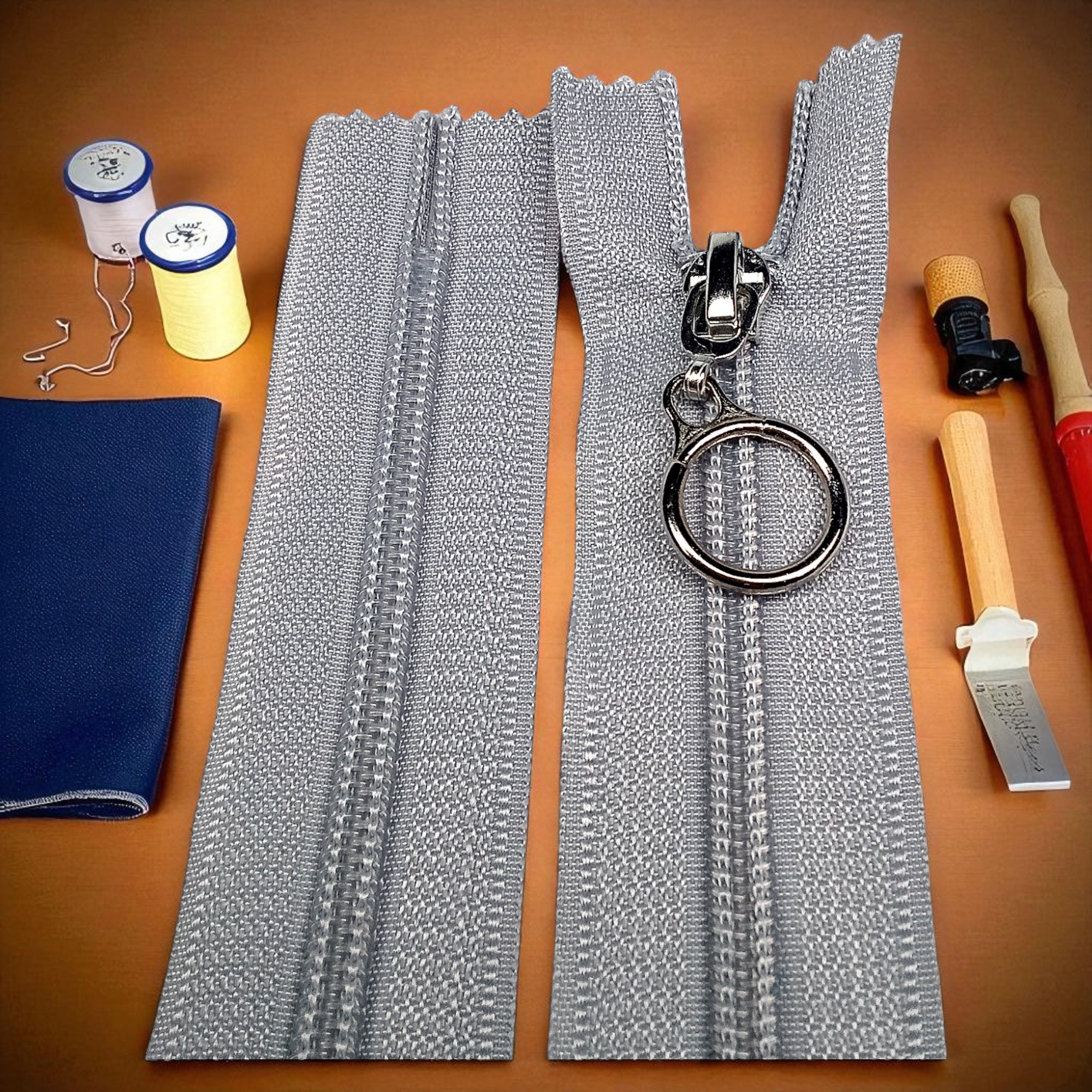 Çanta Fermuarı Halka Elçikli T10 37 cm - Dipli ZPHSN0037T10