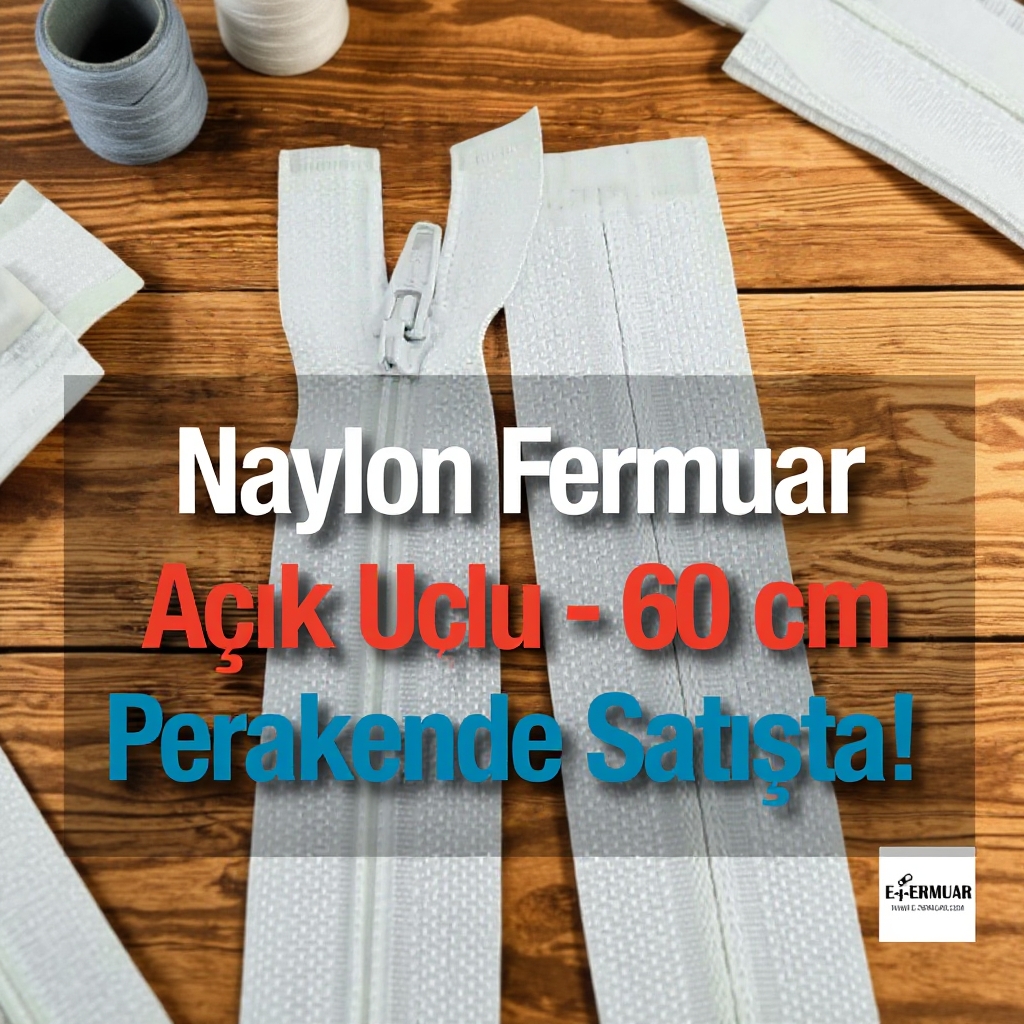 Naylon Pantolon ve Etek Fermuar 60 cm Açık Uçlu- Separe ZPS0060T5Promo