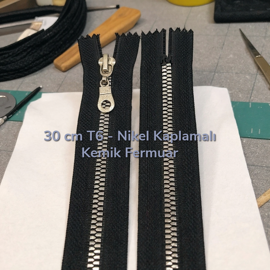 Metal Dişli 30 cm Fermuar Dipli   ZPS0030T6PROMO