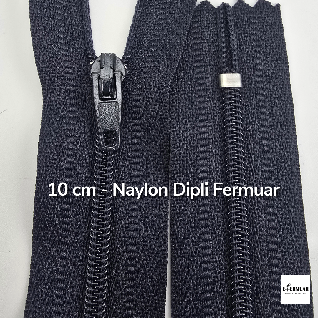10 Cm Naylon Cep Fermuarı Dipli -  NC0010T5