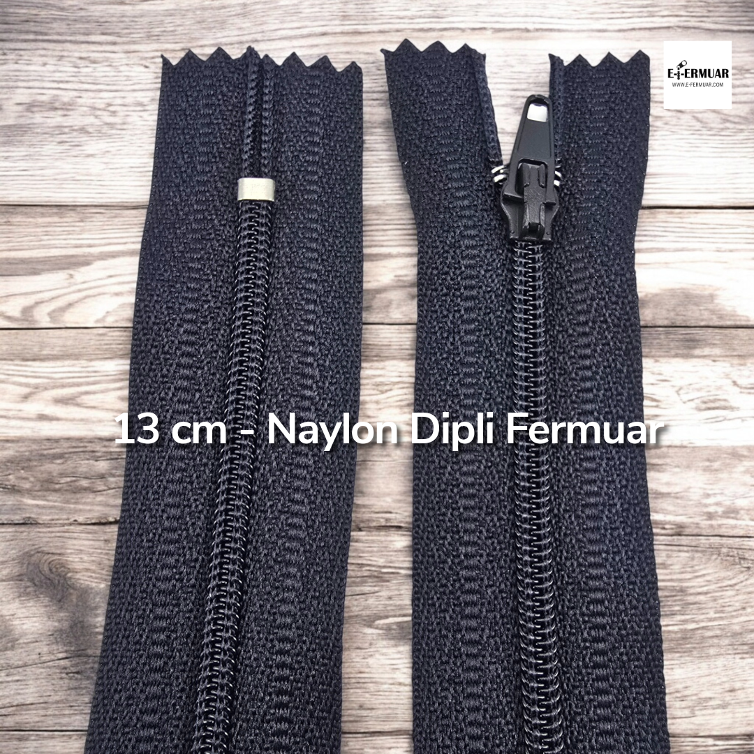 13 Cm Naylon Cep Fermuarı Dipli -  NC0013T5