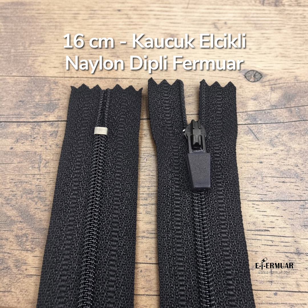 16 cm Special Handle Nylon Pocket with Zipper Bottom - NC0016T5Ö
