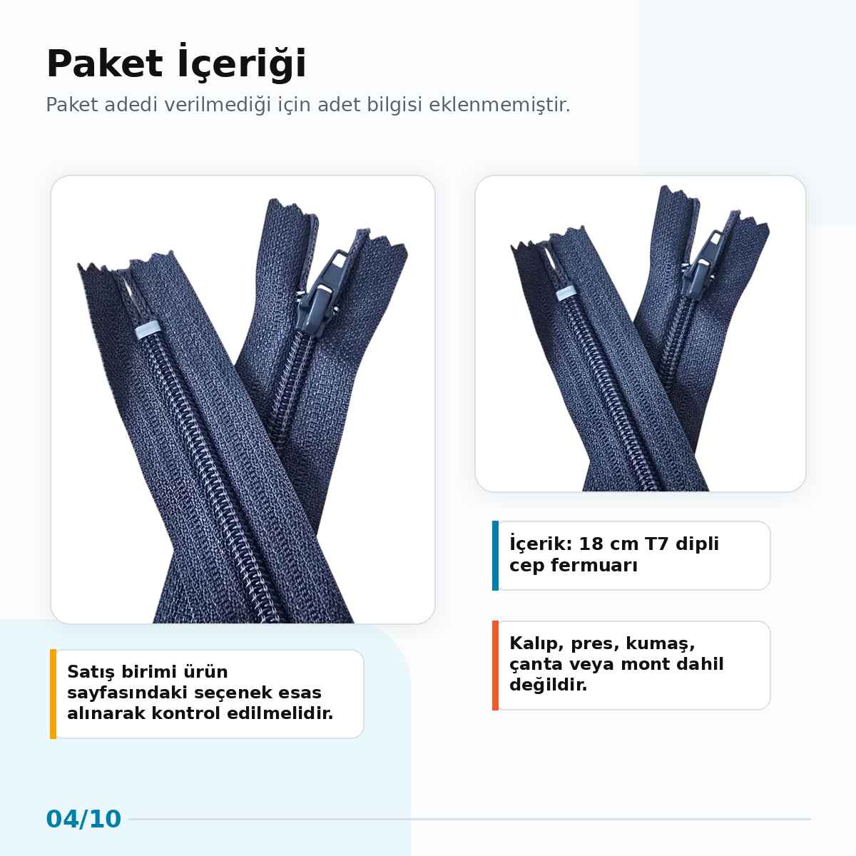 Pocket Zipper Nylon 18 cm #7 Closed-End NC0018T7