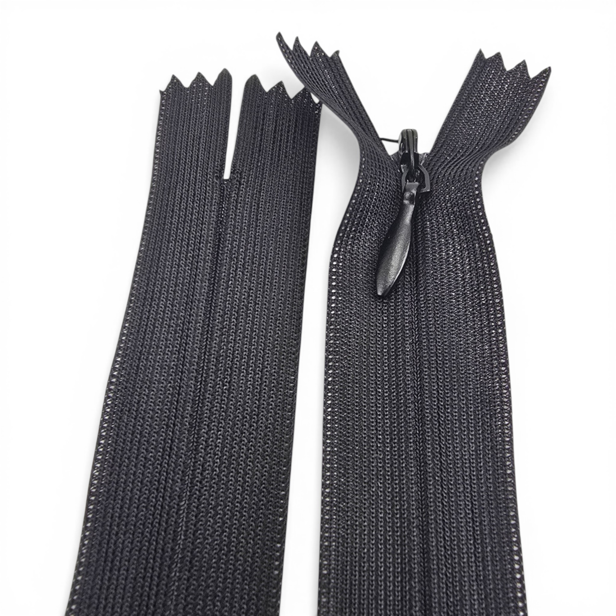 18 cm Tül Şeritli Dipli Gizli Fermuar Tip 3 | Elbise ve Etek İçin | NC0018TUL