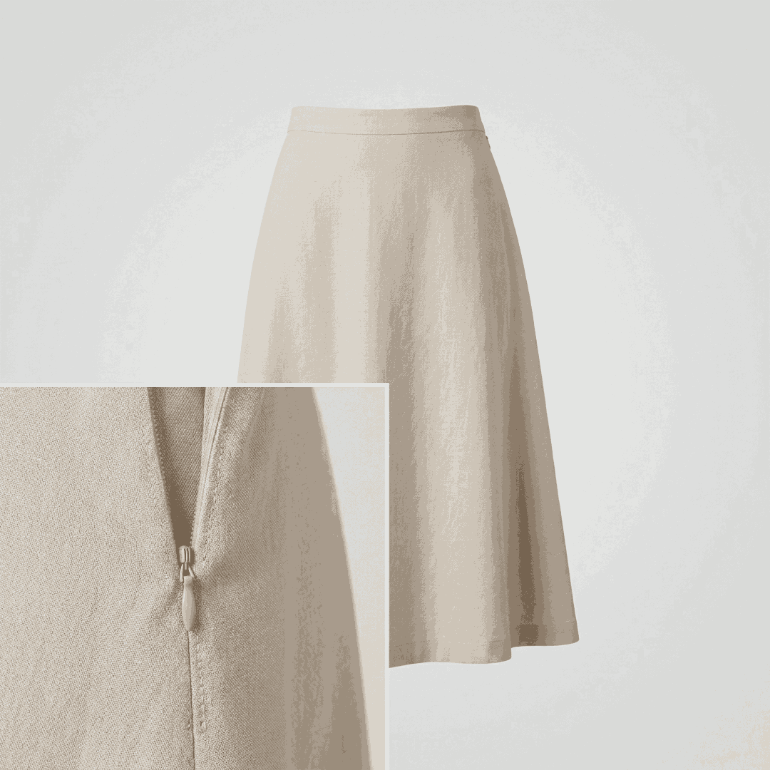 18 cm Tül Şeritli Dipli Gizli Fermuar Tip 3 | Elbise ve Etek İçin | NC0018TUL