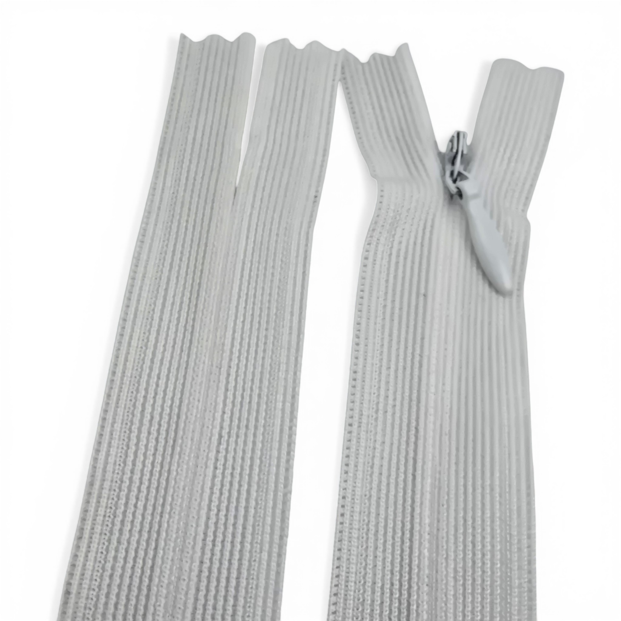 35 cm Tül Şeritli Dipli Gizli Fermuar Tip 3 | Elbise, Etek ve Abiye İçin | NC0035TUL