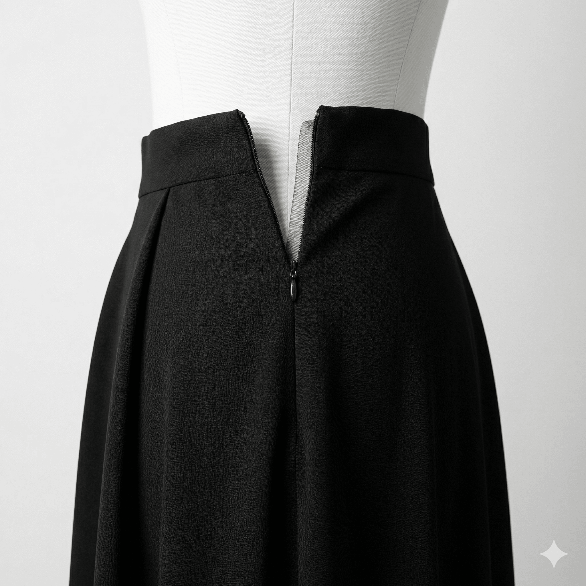 35 cm Tül Şeritli Dipli Gizli Fermuar Tip 3 | Elbise, Etek ve Abiye İçin | NC0035TUL