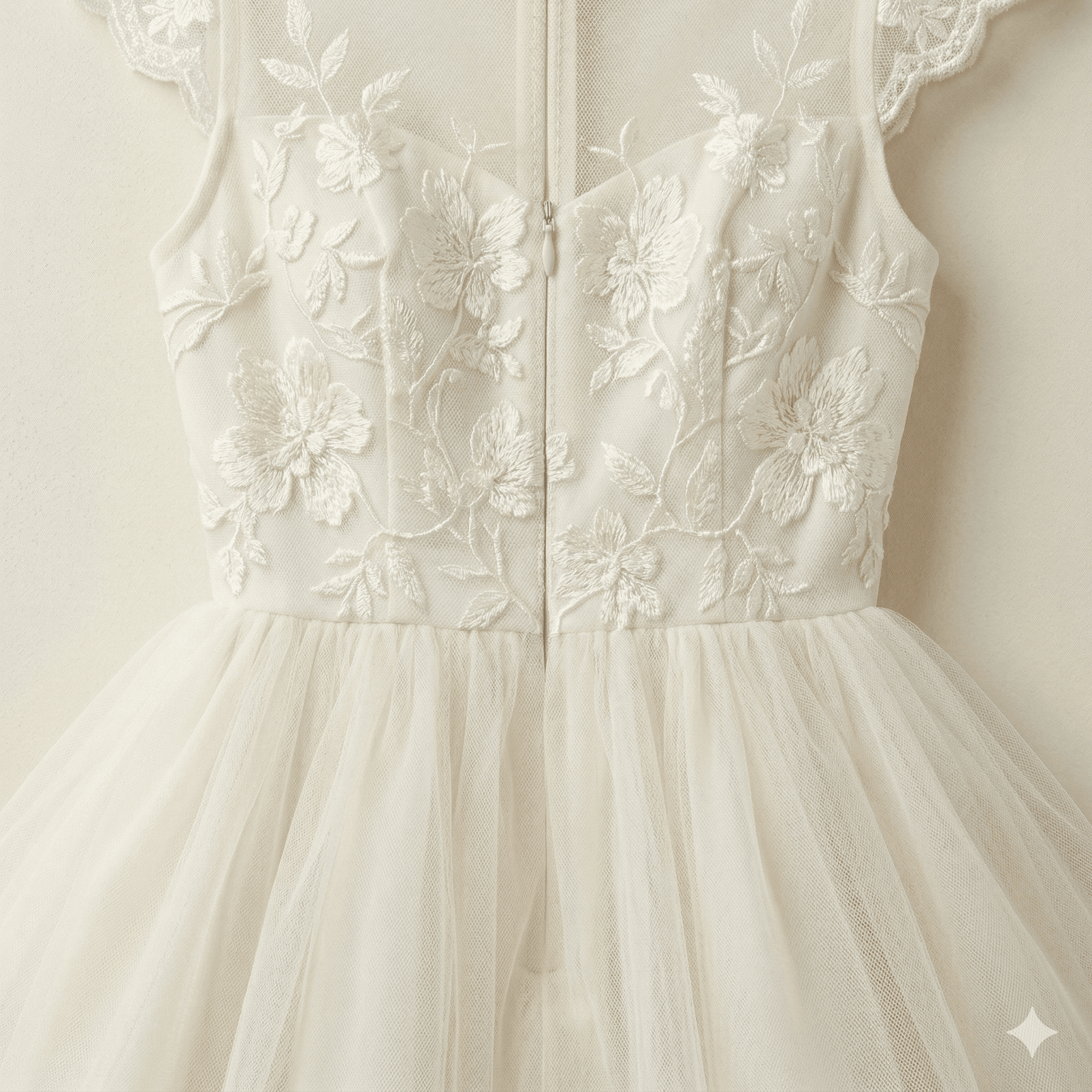 35 cm Tül Şeritli Dipli Gizli Fermuar Tip 3 | Elbise, Etek ve Abiye İçin | NC0035TUL