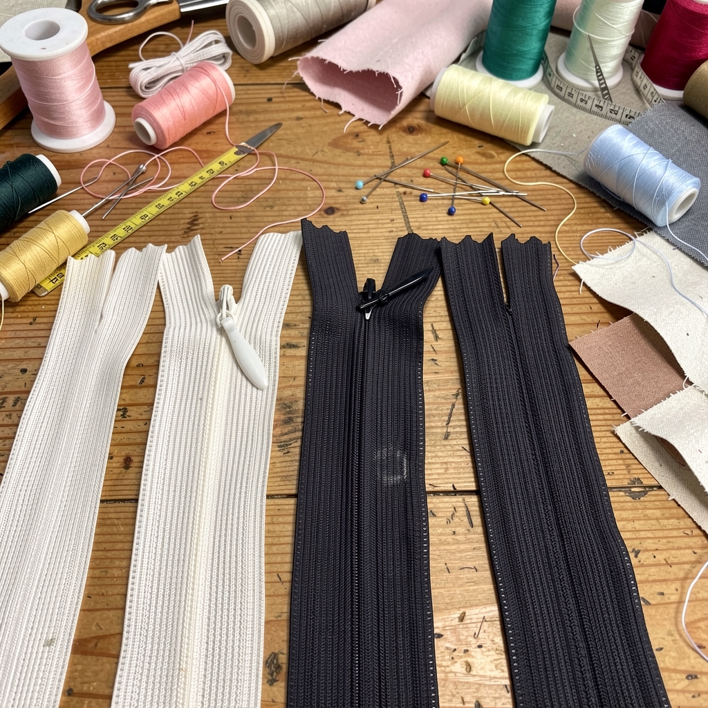 35 cm Bottom Tulle Zipper - NC0035TUL