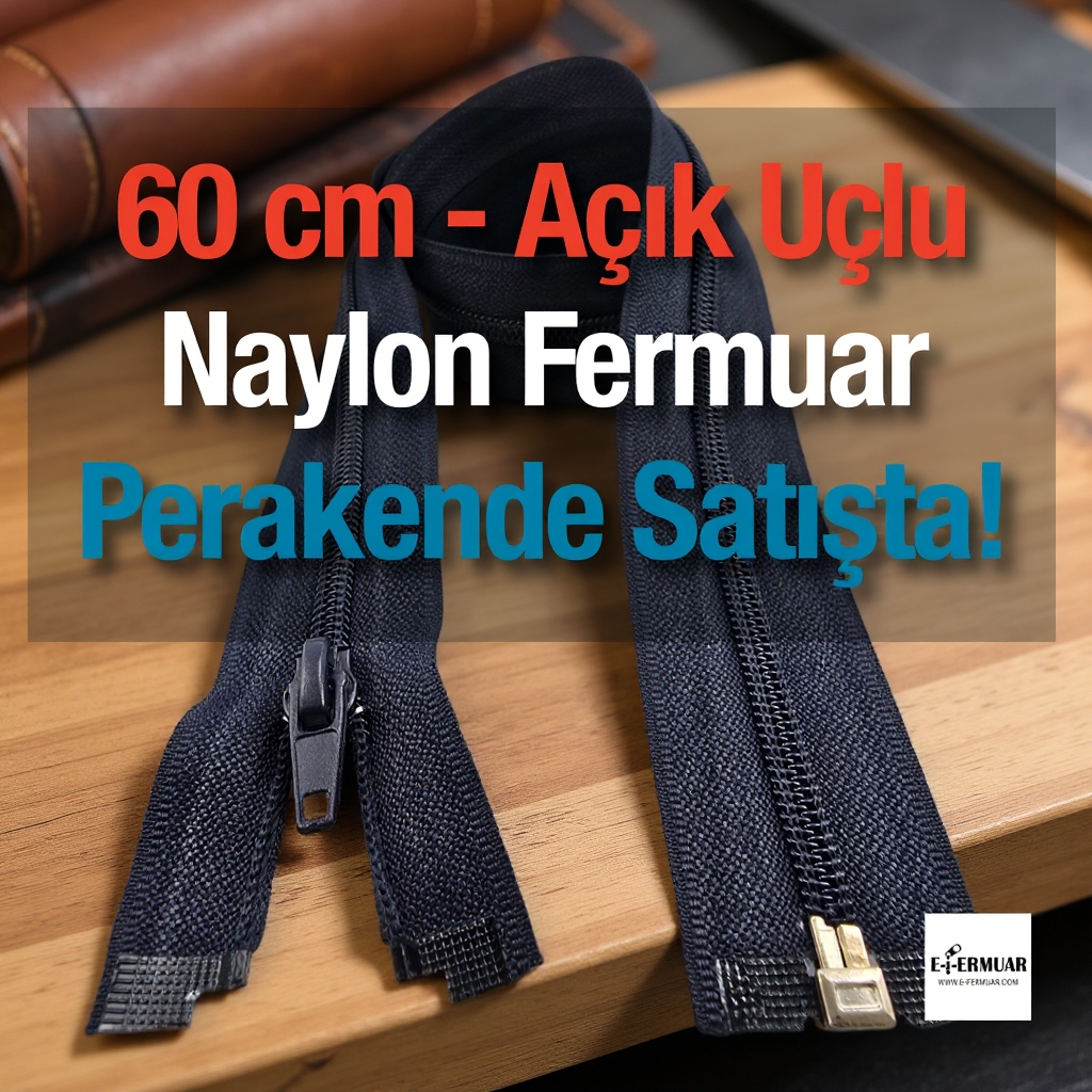 60 Cm Naylon Mont Fermuarı Açık Uçlu (Separe)  -  PR0060T10