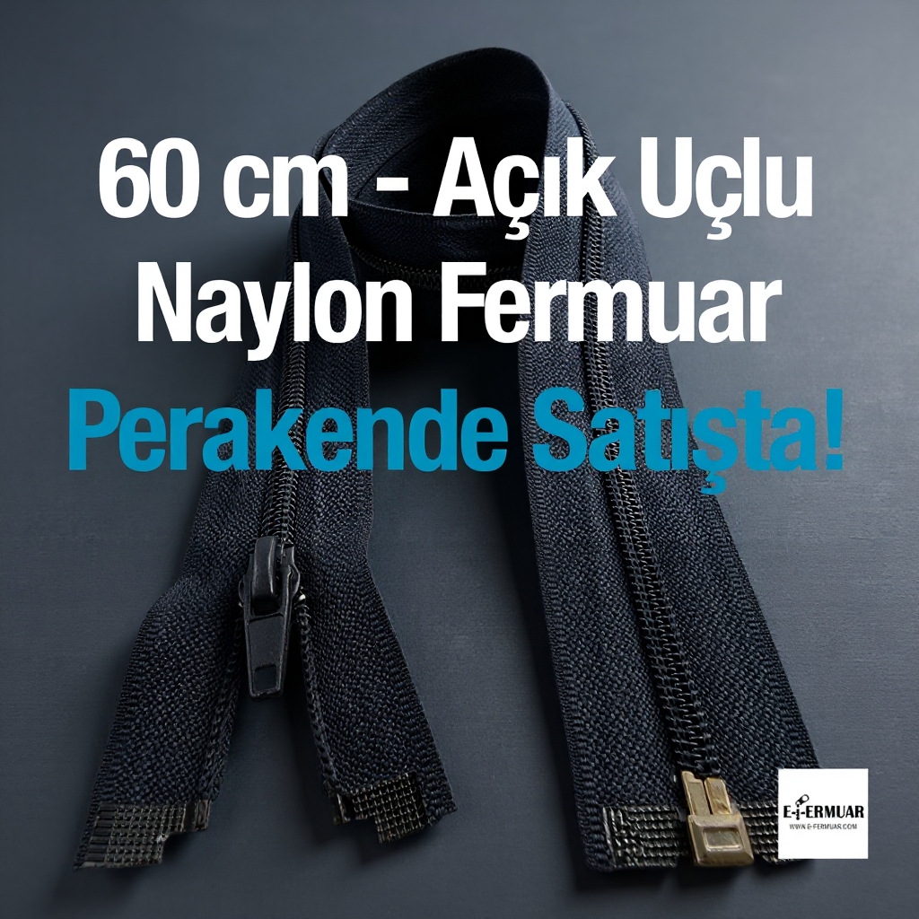 60 Cm Naylon Mont Fermuarı Açık Uçlu (Separe)  -  PR0060T10