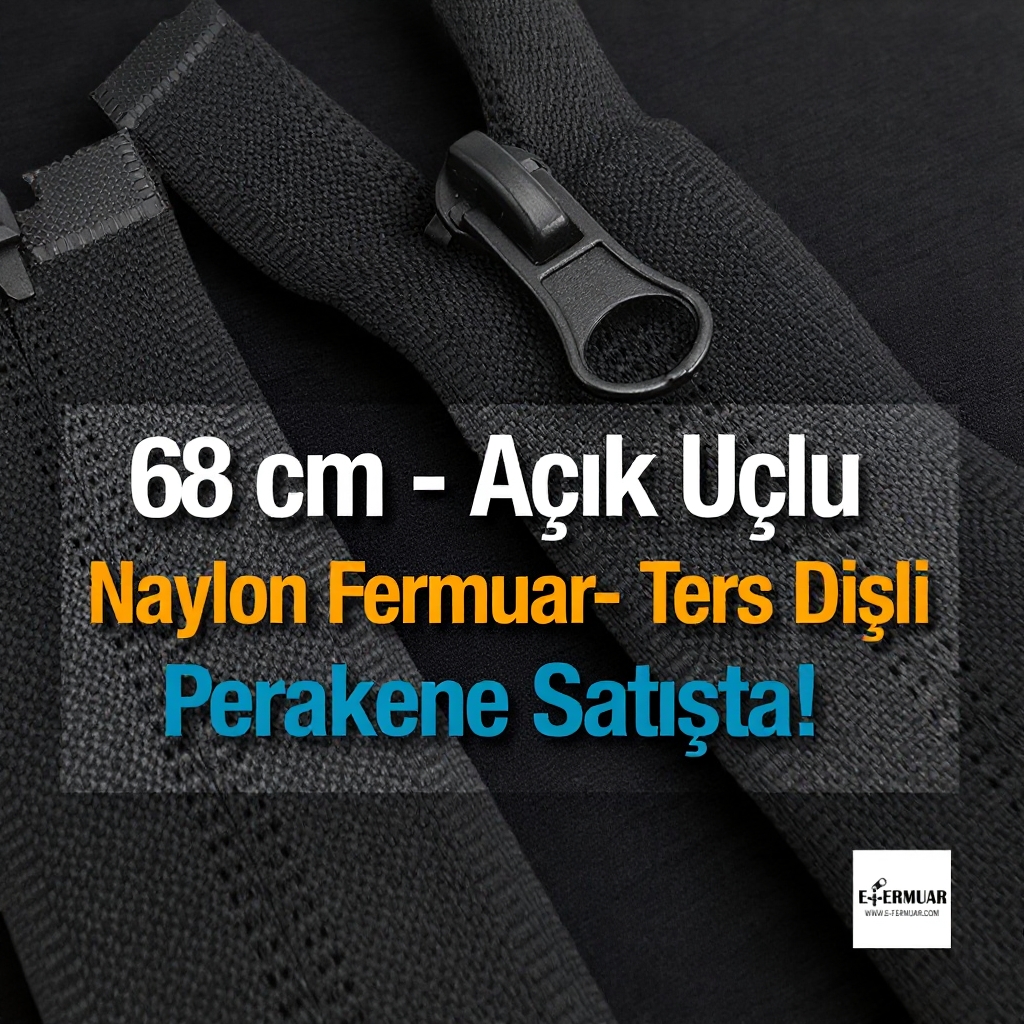 68 Cm Naylon Mont Fermuarı Açık Uçlu (Separe)  -  NC0068T10