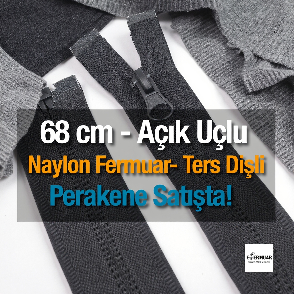 68 Cm Naylon Mont Fermuarı Açık Uçlu (Separe)  -  NC0068T10
