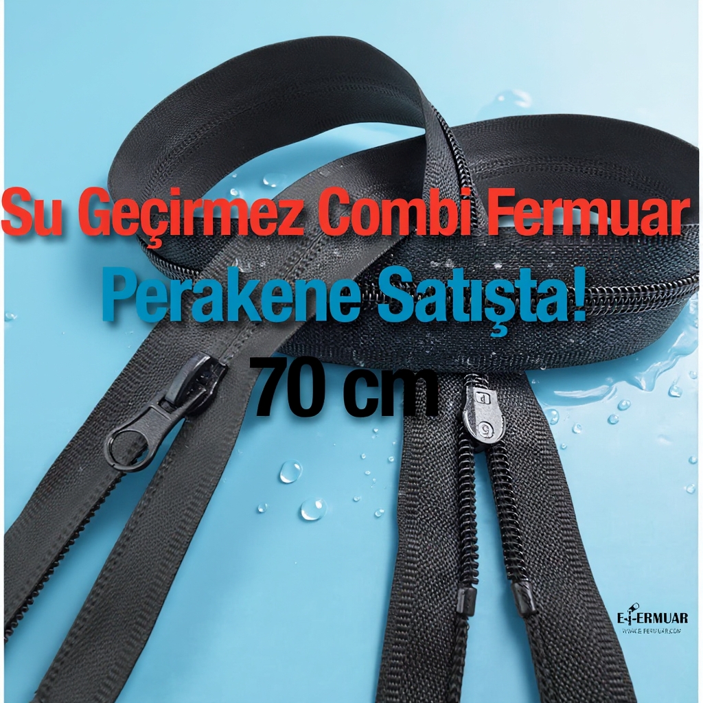 70 cm Tpu Su Geçirmez Fermuar NC0070SG