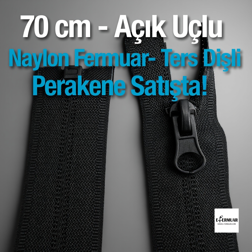 70 Cm Naylon Mont Fermuarı Açık Uçlu (Separe)  -  NC0070T10