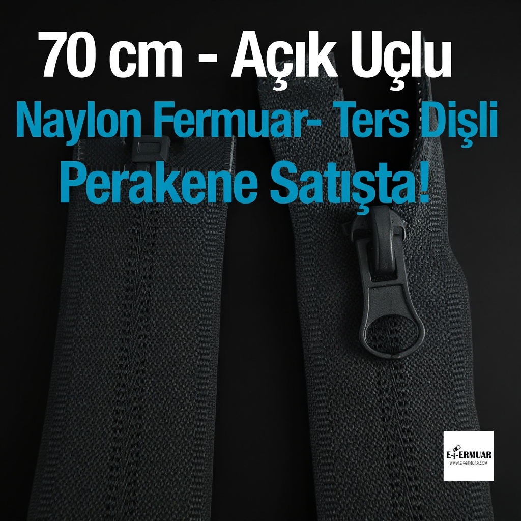 70 Cm Naylon Mont Fermuarı Açık Uçlu (Separe)  -  NC0070T10