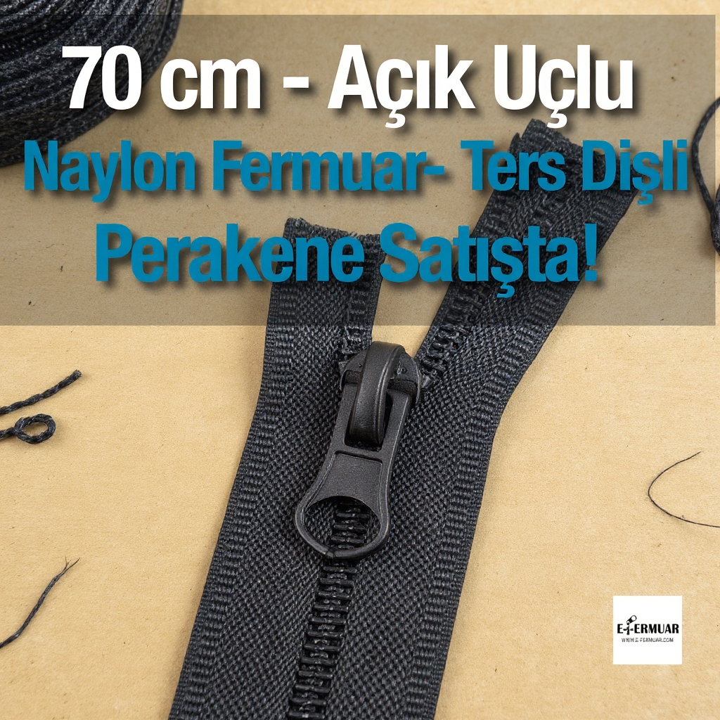 70 Cm Naylon Mont Fermuarı Açık Uçlu (Separe)  -  NC0070T10