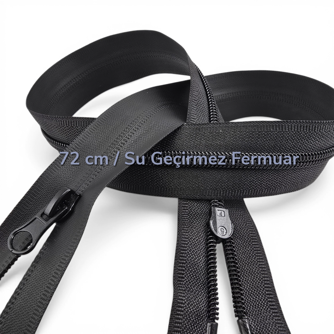 72 cm TPU Su Geçirmez Fermuar Combi | Teknik Dış Giyim ve Ekipman İçin | NC0072SG