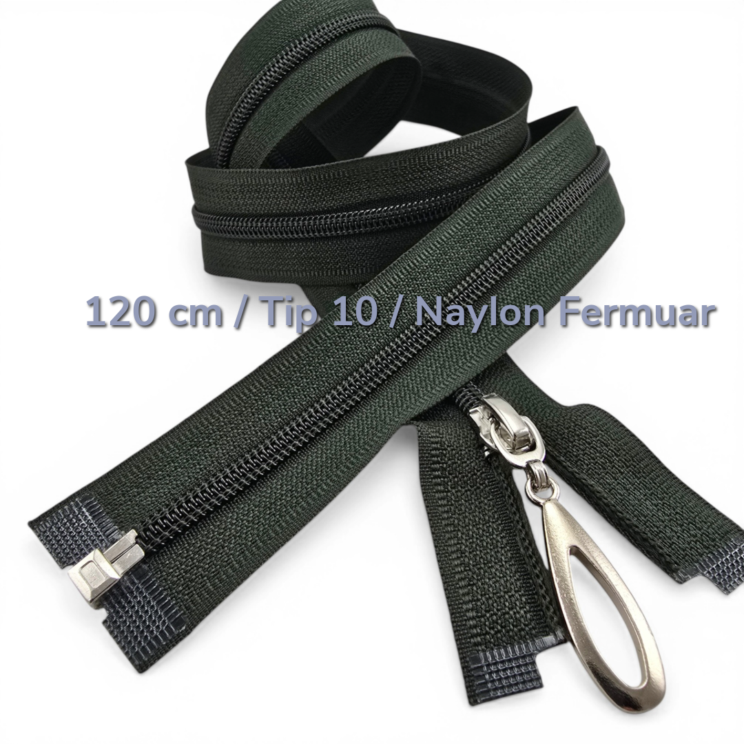 120 cm 47.24" Nylon Open-End Abaya Zipper with Special Puller | PR00120T10