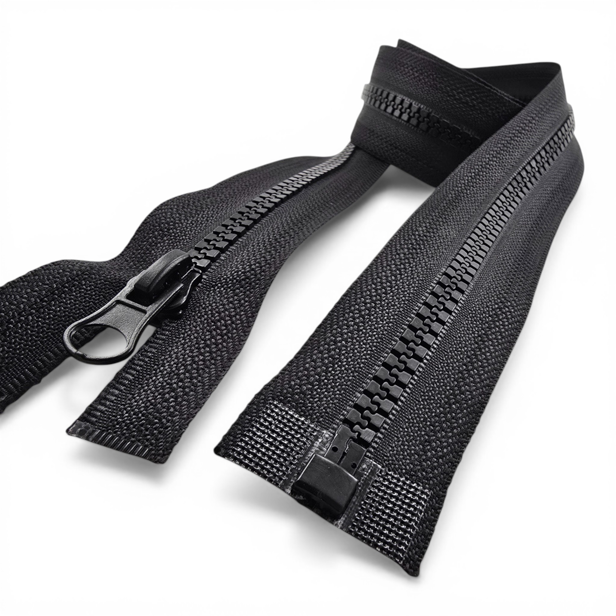 51 cm T6 Timsah Diş Kemik Fermuar, mont ve ceketleriniz için estetik ve sağlam bir seçenek.