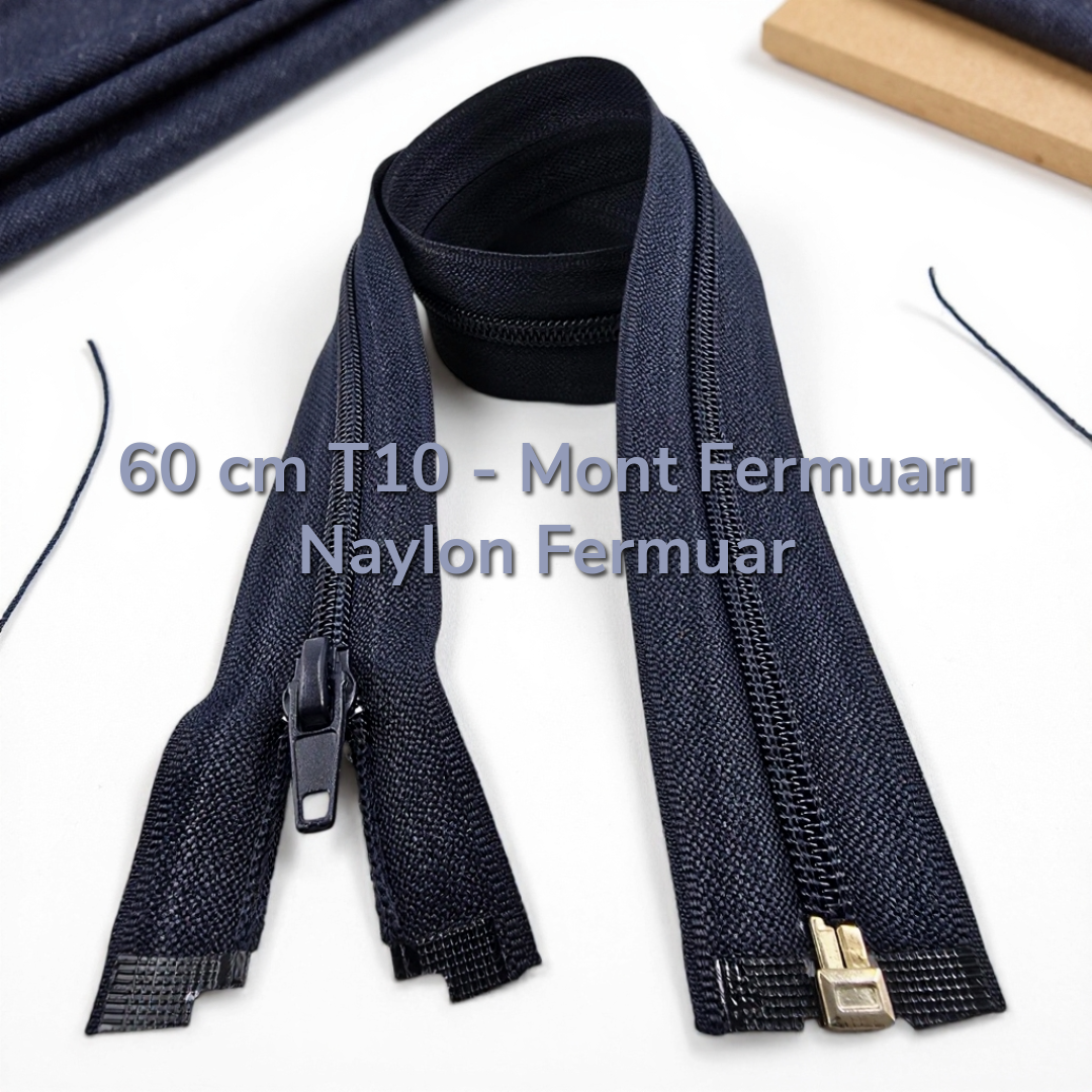 60 Cm Naylon Mont Fermuarı Açık Uçlu (Separe)  -  PR0060T10