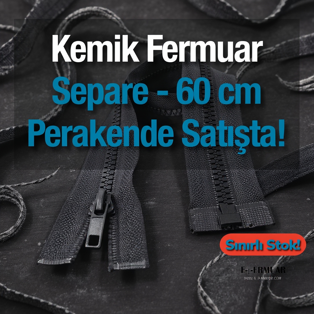 60 Cm Kemik Mont Fermuarı Açık Uçlu (Separe)  -  PR0060T6