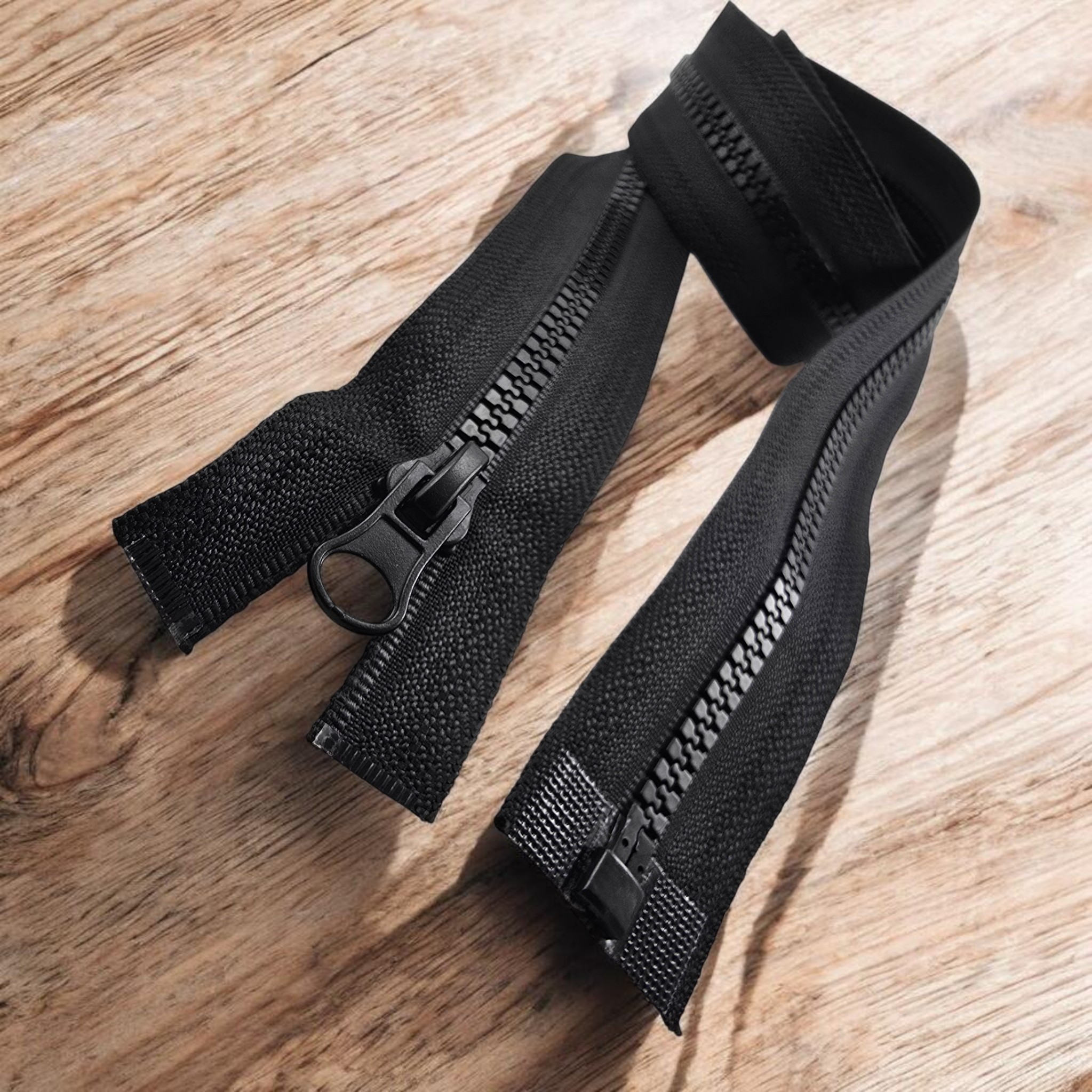 90 cm Bone  Jacket Zipper Open End (Separate) - PR0090T6